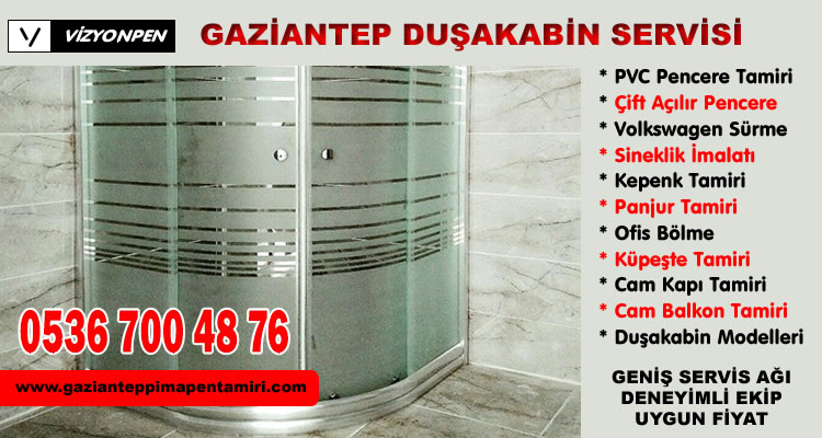 Gaziantep Duşakabin Servisi